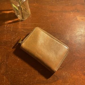 Fossil Gold Coin Purse / Wallet